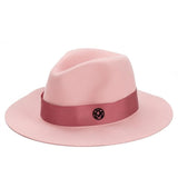 Pink Wool Fedora