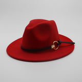 Wool Unisex Kentucky Derby Hats Classical Gentleman Wide