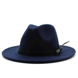 Panama Fedora For Women Winter Black