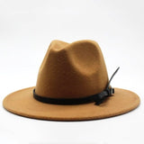 Panama Fedora For Women Winter Black