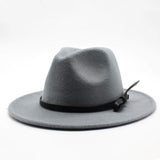 Panama Fedora For Women Winter Black