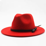 Panama Fedora For Women Winter Black
