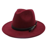 Brand Winter Autumn Imitation Woolen Women Fedora